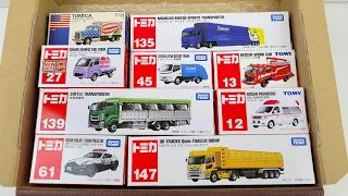 トミカ☆はたらくくるまのミニカーを箱から出してチェック☆ Take the Tomica mini cars out of the box and check it out