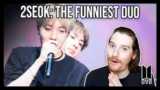 BTS: 2SEOK - The Funniest Duo REACTION! (jin & j-hope compilation)