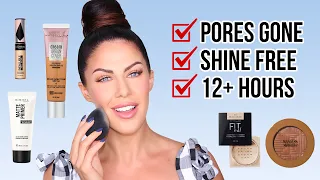 DRUGSTORE FOUNDATION ROUTINE! PERFECT, SMOOTH & LONG LASTING MAKEUP!