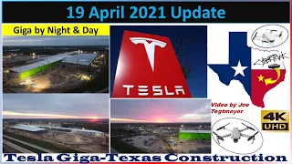 Tesla Gigafactory Texas 19 April 2021 Cyber Truck & Model Y Factory Construction Update (06:30AM)