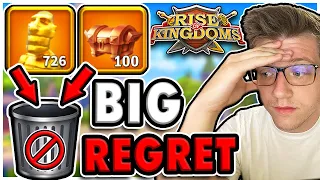 6 BIGGEST Mistakes I REGRET in Rise of Kingdoms (Migration, Commanders, Equipment...)