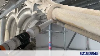 Dry Ice Gritblasting - Church renovation