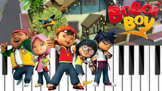 Playing Boboiboy Theme Song On Keyboard || With Notes In Discription