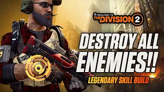 The BEST WAY TO FARM LEGENDARY LOOT! The Division 2 Legendary Solo/Group PVE Skill Build! SHRED NPC!