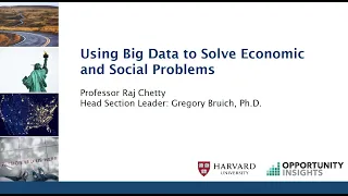 Welcome to Using Big Data to Solve Economic and Social Problems