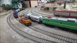 Presentacion Electrotren Modelos 2024 en la maqueta del Agrupament Ferroviari de Barcelona