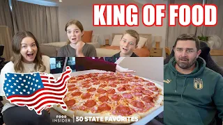 New Zealand Family Reacts to THE Best PIZZA In Every AMERICAN State! (Pineapple on Pizza?!)