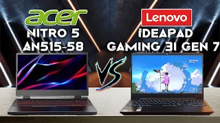 Nitro 5 An515-58 vs IdeaPad Gaming 3i Gen 7 | Intel | RTX | Tech Comparison