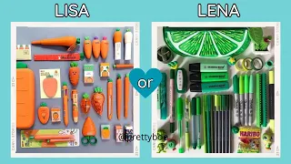 LISA OR LENA | PRETTY SCHOOL AND ART SUPPLIES 🎨🖍️🧮✏️@prettyboo_
