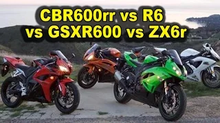 Honda CBR600rr vs R6 vs ZX6r vs GSX-R600 - 6 Reasons To Get a CBR600rr  2007-2015