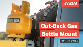 The Out-Back Gas Bottle Mount to suit Rear-Mounted Spare Tyres – Fitting & Installation Guide