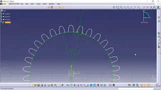 CATIA V5. Gear Drawing