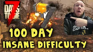 7 DAYS TO DIE: 100 Day INSANE difficulty I Found a NAILGUN #7daystodie #7dtd #gaming #fyp