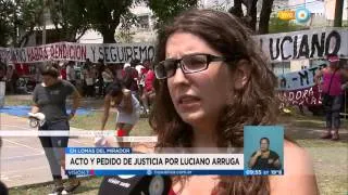 Visión 7 - Acto y pedido de justicia por Luciano Arruga