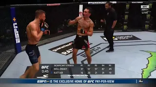 Max Holloway VS Calvin Kattar | HOLLOWAY TURNS HIS BACK TO HIS OPPONENT! | "Freshman Came to Play!"