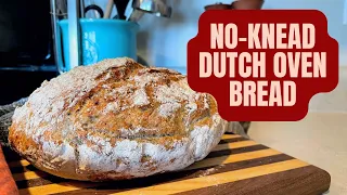 QUICK DUTCH OVEN BREAD | Whole Wheat, No-Knead Recipe, 3 Hours from Start to Finish