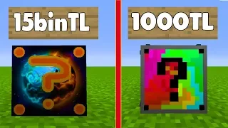 15000TL VS 1000TL  ŞANS BLOKLARI - Minecraft