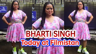 Bharti Singh Spotted in Filmistan today  at Dance Deewane Set 📸