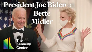 President Joe Biden on Bette Midler - 44th Kennedy Center Honors (White House Reception)