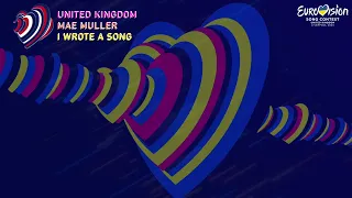 MAE MULLER - I WROTE A SONG (UK) [KARAOKE VERSION] EUROVISION 2023