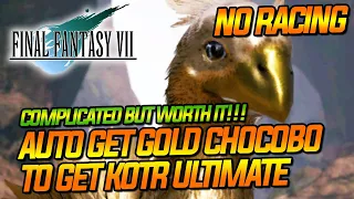 【FF7】MUST DO IT!! GET GOLD CHOCOBO NO RACE FOR KNIGHT OF ROUNDS Final Fantasy VII Tips