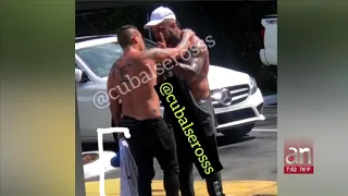 Osmani García y Aldo de los Aldeanos se pelean en un hotel de Tampa