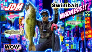 JDM Swimbait Madness! - Catching Quality LARGEMOUTH BASS on a Deps 175, DRT TK and Deps NZ Crawler!!