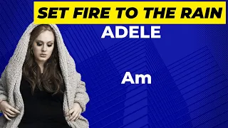 KARAOKÊ - SET FIRE TO THE RAIN - ADELE - Am - TWO WHOLE AND A HALF STEPS DOWN