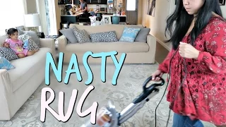 VACUUMING OUR NASTY RUG! - September 03, 2016 -  ItsJudysLife Vlogs