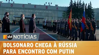 Presidente Bolsonaro desembarca em Moscou para encontro com Putin | SBT Notícias (15/02/22)
