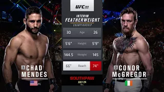 UFC 189 Chad Mendes vs Conor McGregor