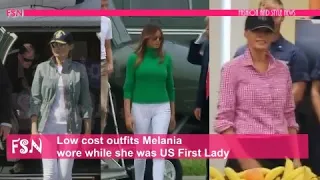 Check out the cheapest outfits Melania wore while she was America's First Lady