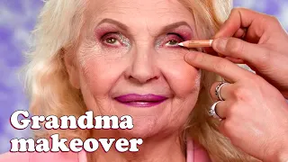 GET READY for a summer festival with your favorite grandma | Makeup Look Tutorial