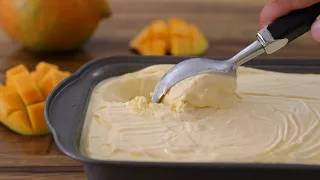 3-Ingredient Mango Ice Cream Recipe | How to Make Mango Ice Cream