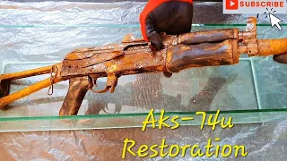 Aks-74u krinkov Rusted Restoring - Gun Restoration