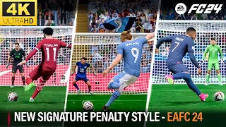 EA SPORTS FC 24 | ALL NEW SIGNATURE PENALTY STYLES [ 4K60FPS ]