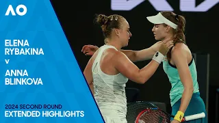 Elena Rybakina v Anna Blinkova Extended Highlights | Australian Open 2024 Second Round