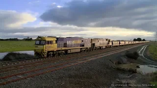 2KC5 Grain Train With NR Class Diesel Locomotives (12/8/2019) - PoathTV Australian Railways