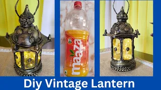 How to make vintage lantern from waste bottle/ moroccan lamp/ recycle plastic bottle