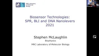 Biosensor Technologies: SPR, BLI and DNA Nanolevers - Stephen McLaughlin