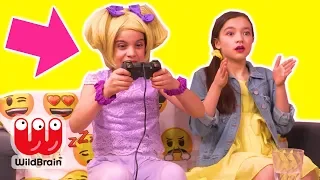 Magic Games Controller Controls People 🎮 Princesses In Real Life | WildBrain Kiddyzuzaa