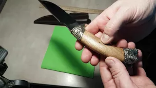 Нож из стали М 390 . HAND MADE KNIFE.