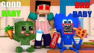 Monster School || BABY ZOMBIE vs BABY HUGGY WUGGY + Poor Huggy Wuggy || Minecraft Animation