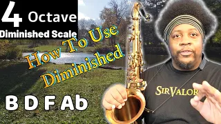 Altissimo Diminished Scale B D F Ab and How to Use it