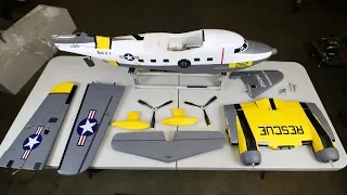 Hobbyking Avios Grumman ALBATROSS 1620mm UNBOXING AND BUILD!