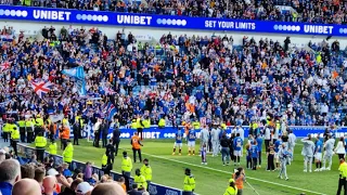 Fans Stay Behind To Applaud The Teams Efforts! Rangers 2-0 Dundee Utd | Ibrox Atmosphere & Reaction