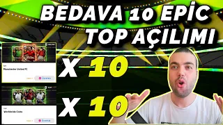 BEDAVA 10 EPİC TOP AÇILIMINA EPİC GELİR Mİ ? eFootball 2023 Mobile 10 Farklı Hesap