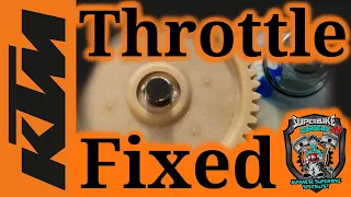KTM 690 throttle body idle issues explained and fixed.