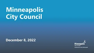 December 8, 2022 City Council