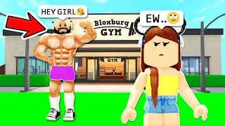 This CREEPY GUY was FOLLOWING Us at the GYM.. (Bloxburg)